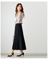 A knitted skirt that is elegant and sophisticated.