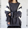 A simple yet striking oversized pullover sweatshirt