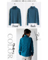 otona original tops: Floral shirring that can be the centerpiece of your outfit (blue)
