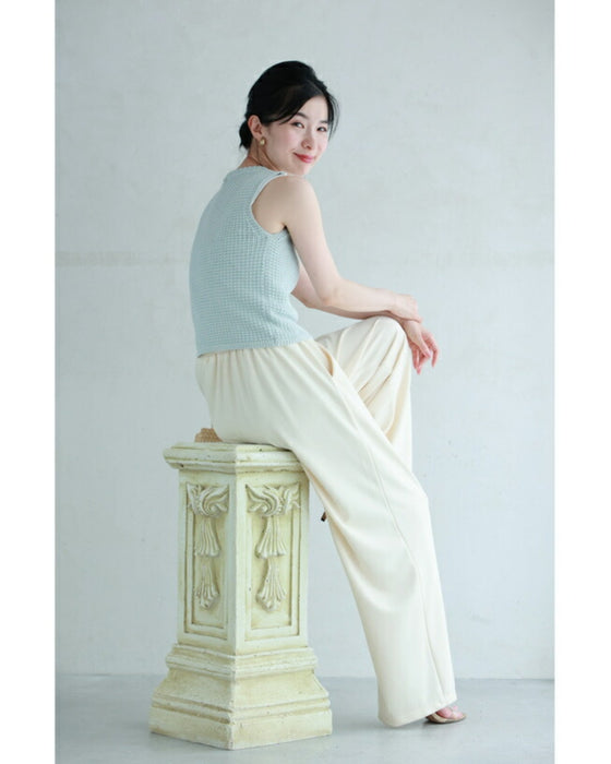 Summer knit short cut and sew top
