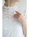 T-shirt graduation declaration 5/8 sleeve lace inner
