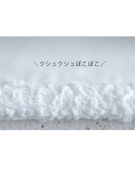 肘まで隠れる アイロン不要 クシュクシュトップス