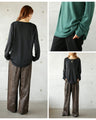 Addictively light and fluffy fleece long sleeve T-shirt