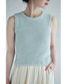 Summer knit short cut and sew top
