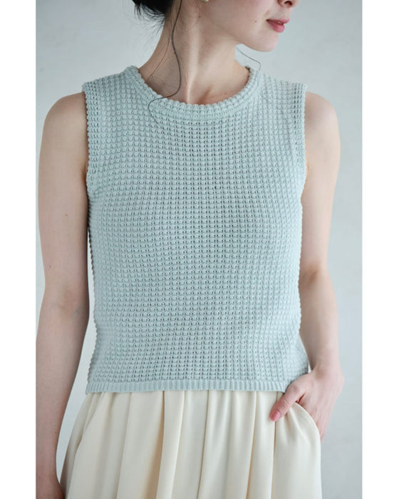 Summer knit short cut and sew top