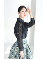 Beautiful cutwork floral lace shirt top