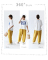 Two types of lace for a stylish colored linen pants