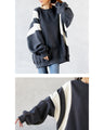 A simple yet striking oversized pullover sweatshirt
