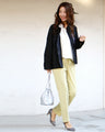 You'll want to have one. Stylish and comfortable! Spring color stretch pants