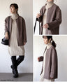 A suede-like collarless jacket for adults that will make your wish come true