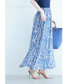 (Petticoat included) A cool and refreshing long skirt with an animal print