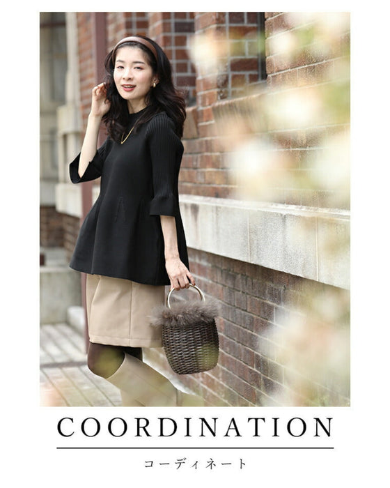 ふんわり立体感 つぼみニット