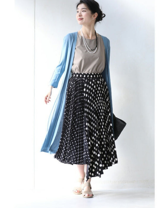 大人が穿けるドットスカート
