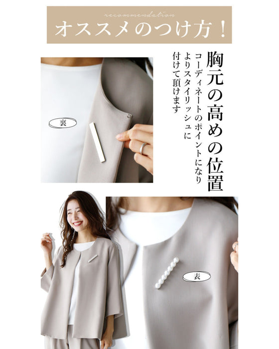 A gorgeous pearl magnet brooch that won't make holes in your clothes