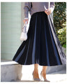 A knitted skirt that is elegant and sophisticated.
