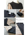 A bicolor dolman top made from different materials for a sophisticated look