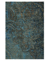 Wear beautiful blue. Reversible damask print stole