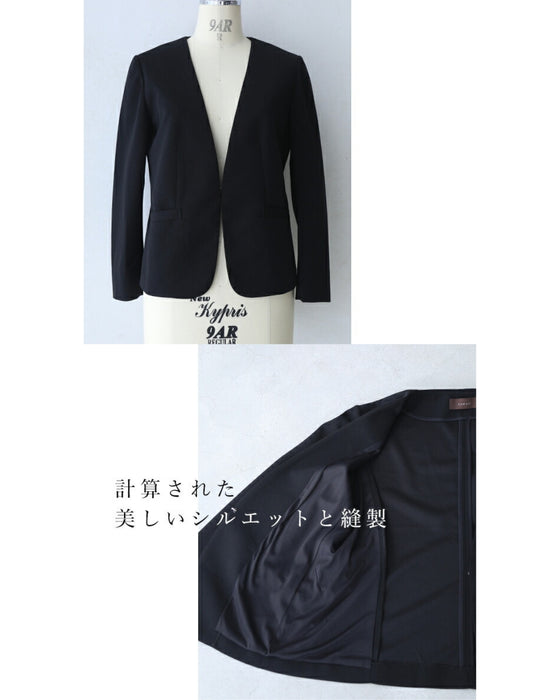Thin version Impressed with the ease of movement Stretchable Collarless Jacket