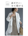 【セール商品返品交換不可】ボタンで簡単アレンジ２wayレースシャツ