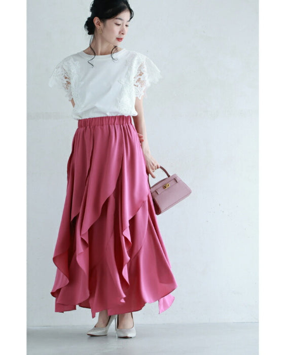 ひらひら花びらフリルスカート