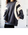 A simple yet striking oversized pullover sweatshirt