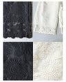 Cool lace pants to layer with a dress