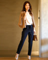 You'll want to have one. Stylish and comfortable! Spring color stretch pants