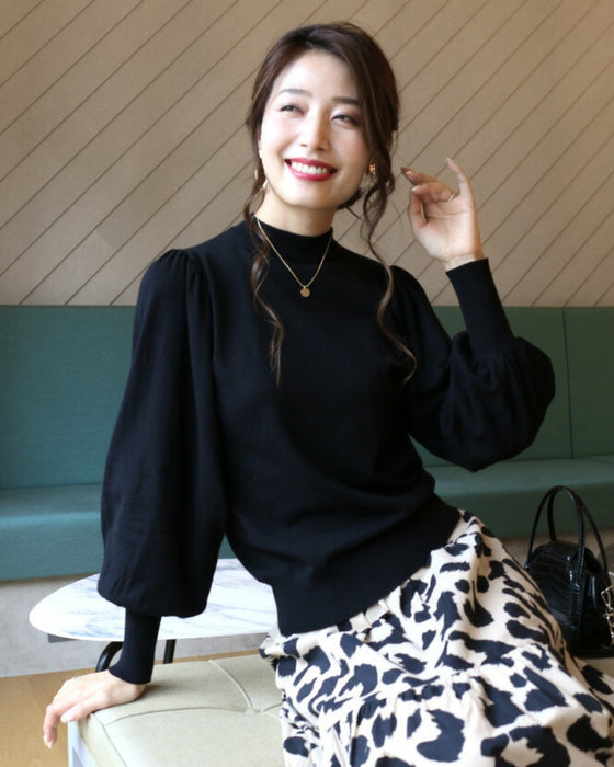 A feminine, evolved version of the turtleneck knit