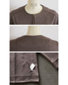 A suede-like collarless jacket for adults that will make your wish come true