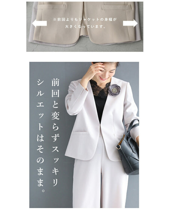 Thin version Impressed with the ease of movement Stretchable Collarless Jacket