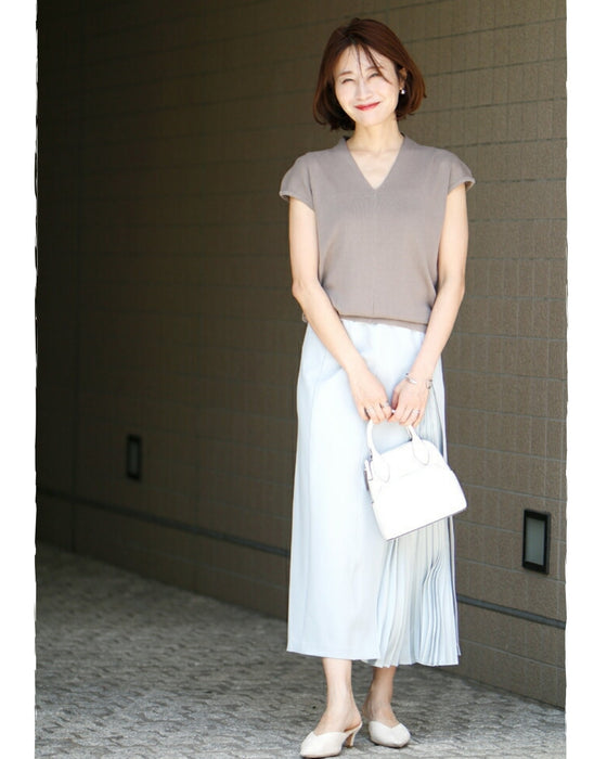 夏~秋に着たい!Tシャツの代わりにフレンチスリーブニット