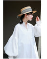 Lily flower peonies long shirt that makes your neck look longer