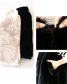 Brighten up your outfit! A reversible fur vest that will help you transition from autumn to winter