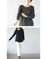 Addictively light and fluffy fleece long sleeve T-shirt