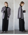 A suede-like collarless jacket for adults that will make your wish come true