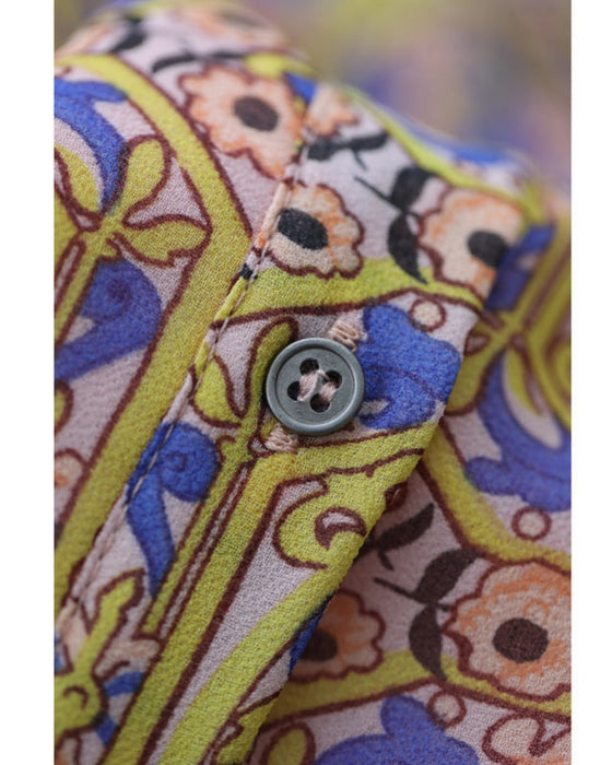 アールヌーヴォーな風が吹くプリーツワンピース