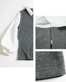 A top that can be layered in one piece! Sleeve puffs that won't fall apart