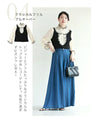 Airy denim pants with a drape