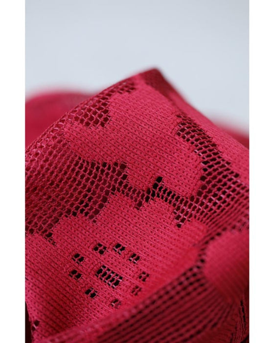 アラベスク模様浮き立つマーメイドラインスカート