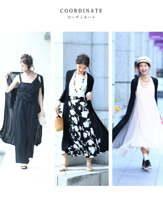 【アウトレット返品交換不可】1枚あればコーデが広がる。着回しロングカーディガン羽織り