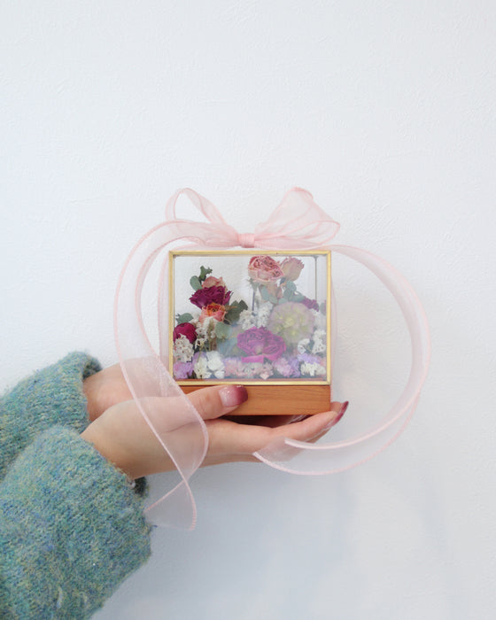 【受付4/28まで】Gyutto ローズフラワーボックス 【立方体】