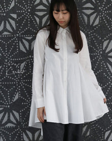  [SANPO LUSSO] Elegant draped shirt