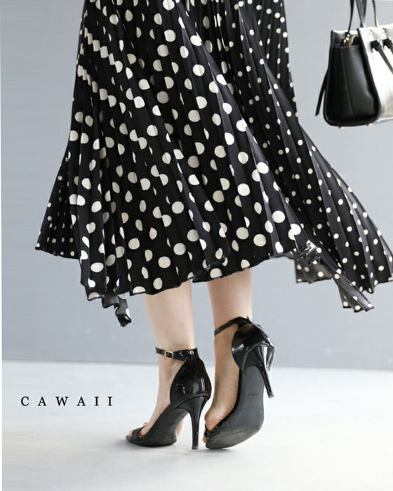 大人が穿けるドットスカート