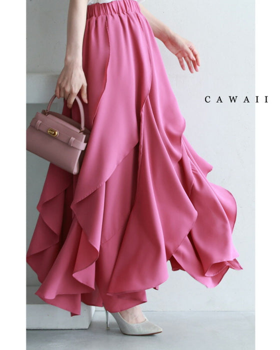 ひらひら花びらフリルスカート