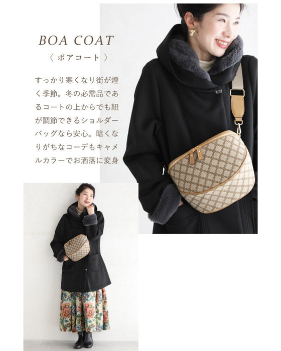 大人が上品に持てる 大容量 ボディバッグ