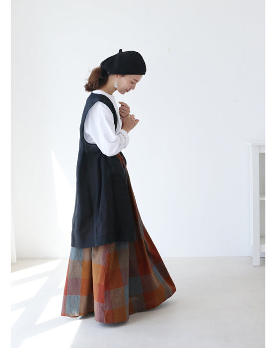 Shell button sheer vest (3 colors)