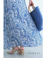 (Petticoat included) A cool and refreshing long skirt with an animal print