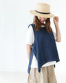 <2 colors available> Stylish hidden denim vest