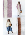 A dense and warm cardigan with a hem