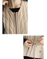 Cinderella vest that doesn't hide the cuteness of the knit